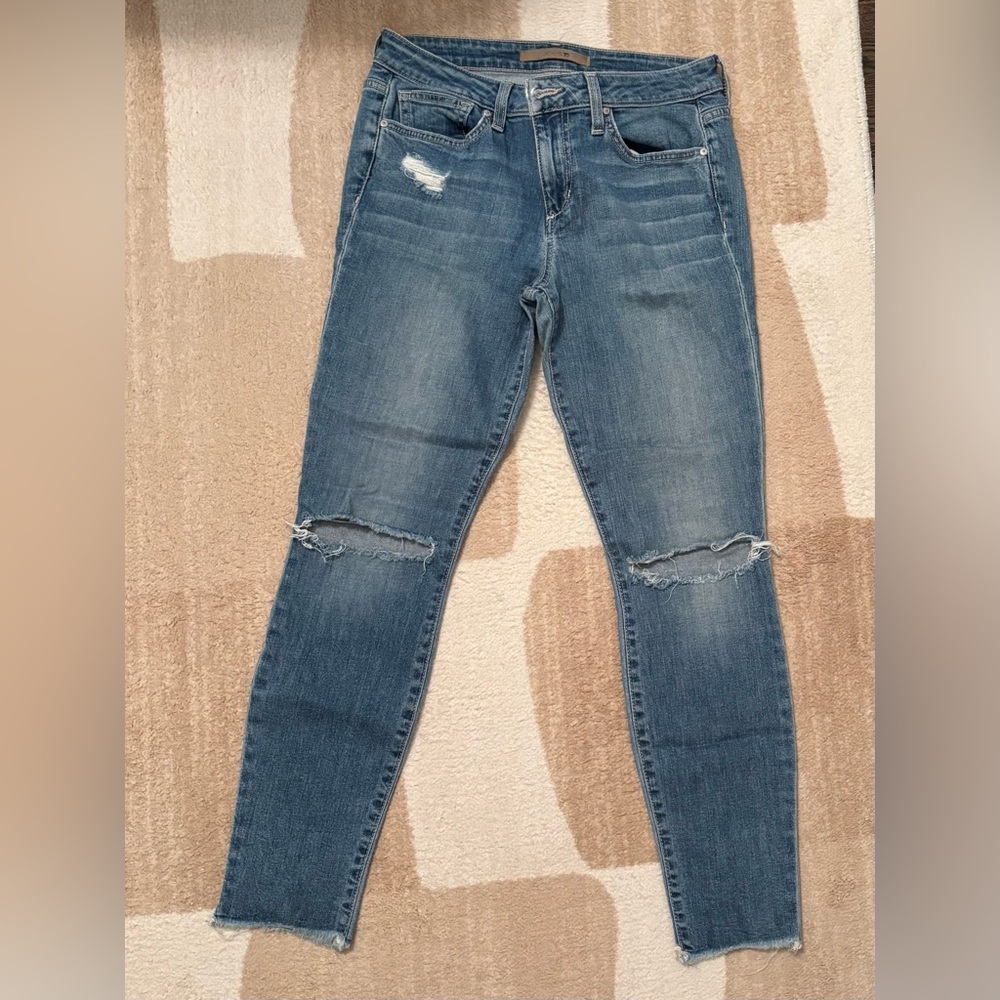 Joe's Jeans Light Blue Distressed Skinny Jeans
